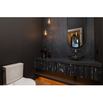 FLUTIQUE - 12X36, NERO, HONED